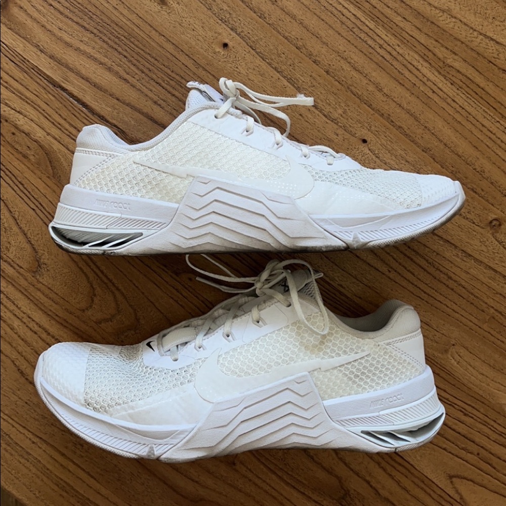 Customized All-White Nike Metcons